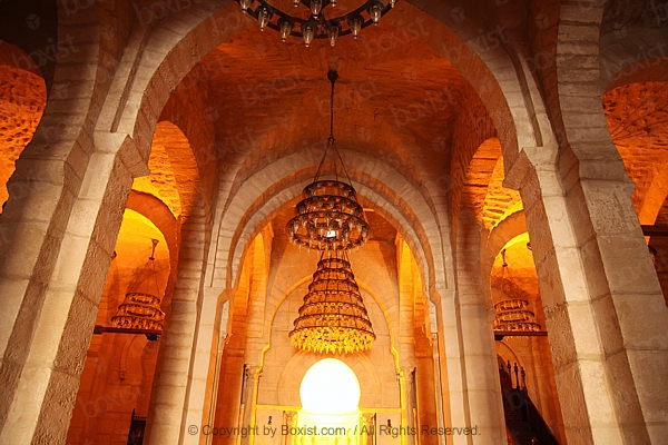 Inner Arcades Of The Great Mosque of Sousse