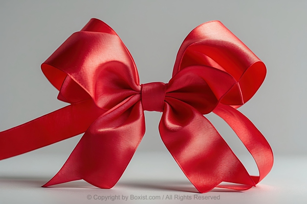 Elegant Tied Red Bow