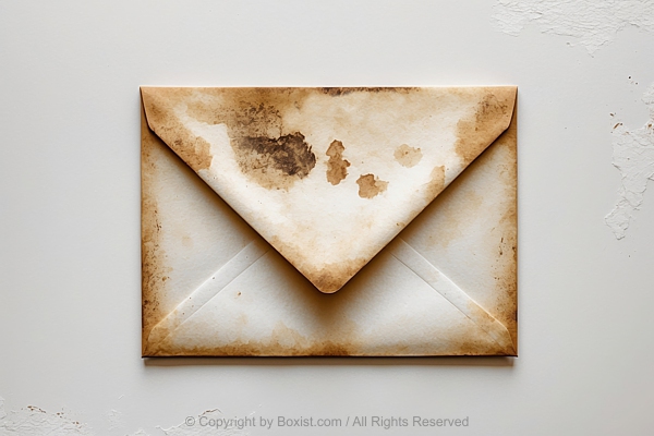 Old Vintage Style Envelope With Stains