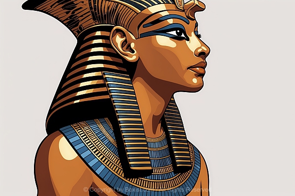 Ancient Egyptian Woman Figure Illustration