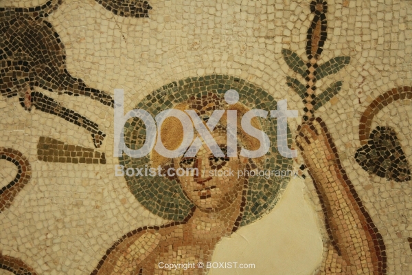 Mosaic of God Dionysus from the 4th Century