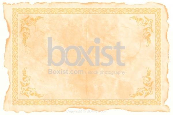 Decorative Burnt Paper With Dirty Stains