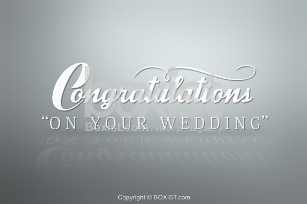 Congratulations On Your Wedding Card Calligraphy Card Design