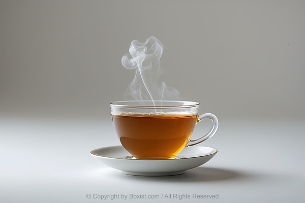 Cup Of Tea With A Steam Rising From It