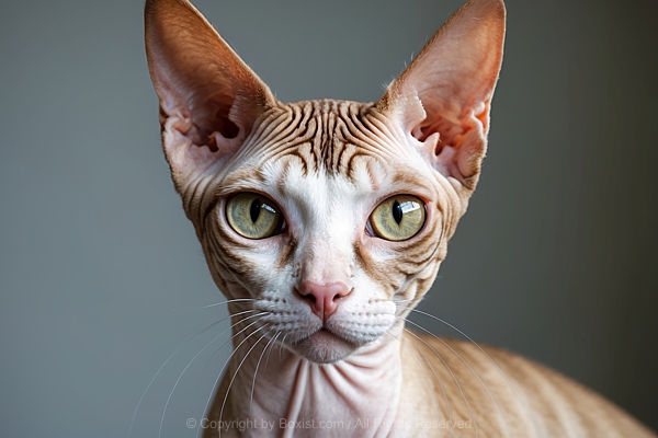 Face Portrait Of Sphynx Cat