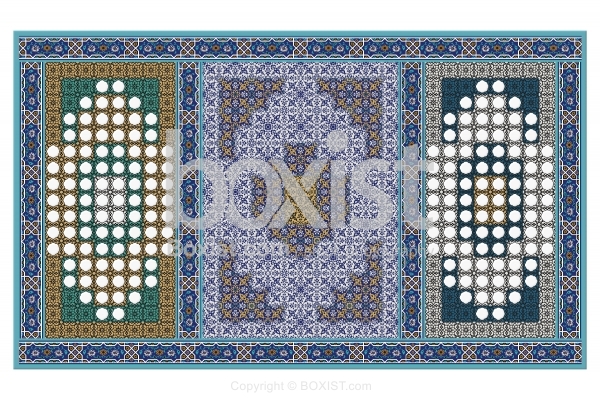 Design of Tile Windows of Dome of the Rock Mosque