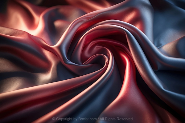 Elegant Smooth Silk Fabric With Folds And Subtle Sheen