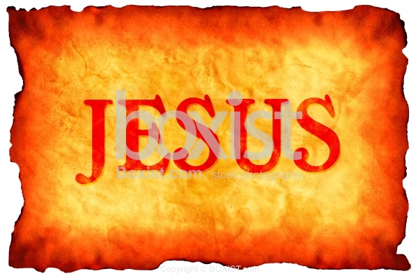Jesus Name On Old Paper