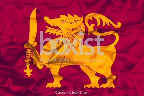 Sri Lanka Lion And Sword Flag