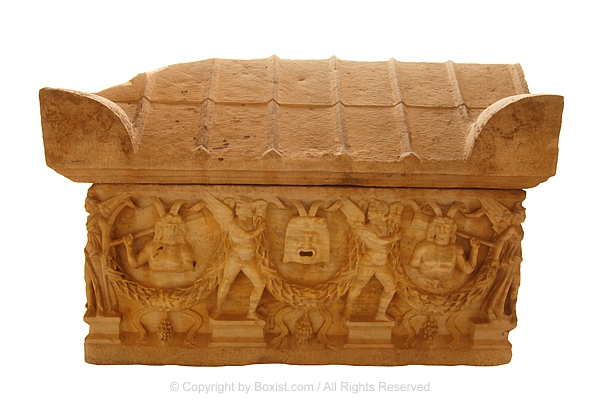Marble Garland Sarcophagus From Tel Mevorah 3rd Century