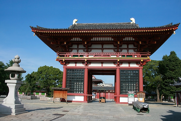 Temple Gate in Osaka Japan