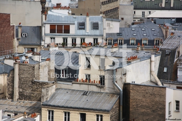 Houses Rooftops of Paris