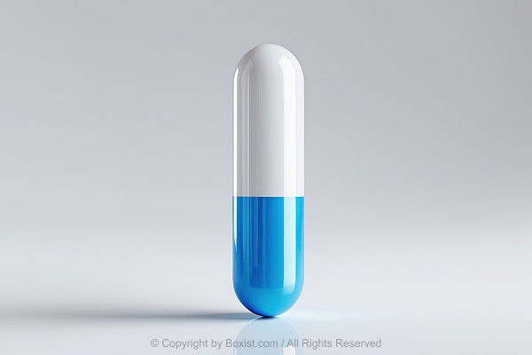 Blue And White Long Capsule